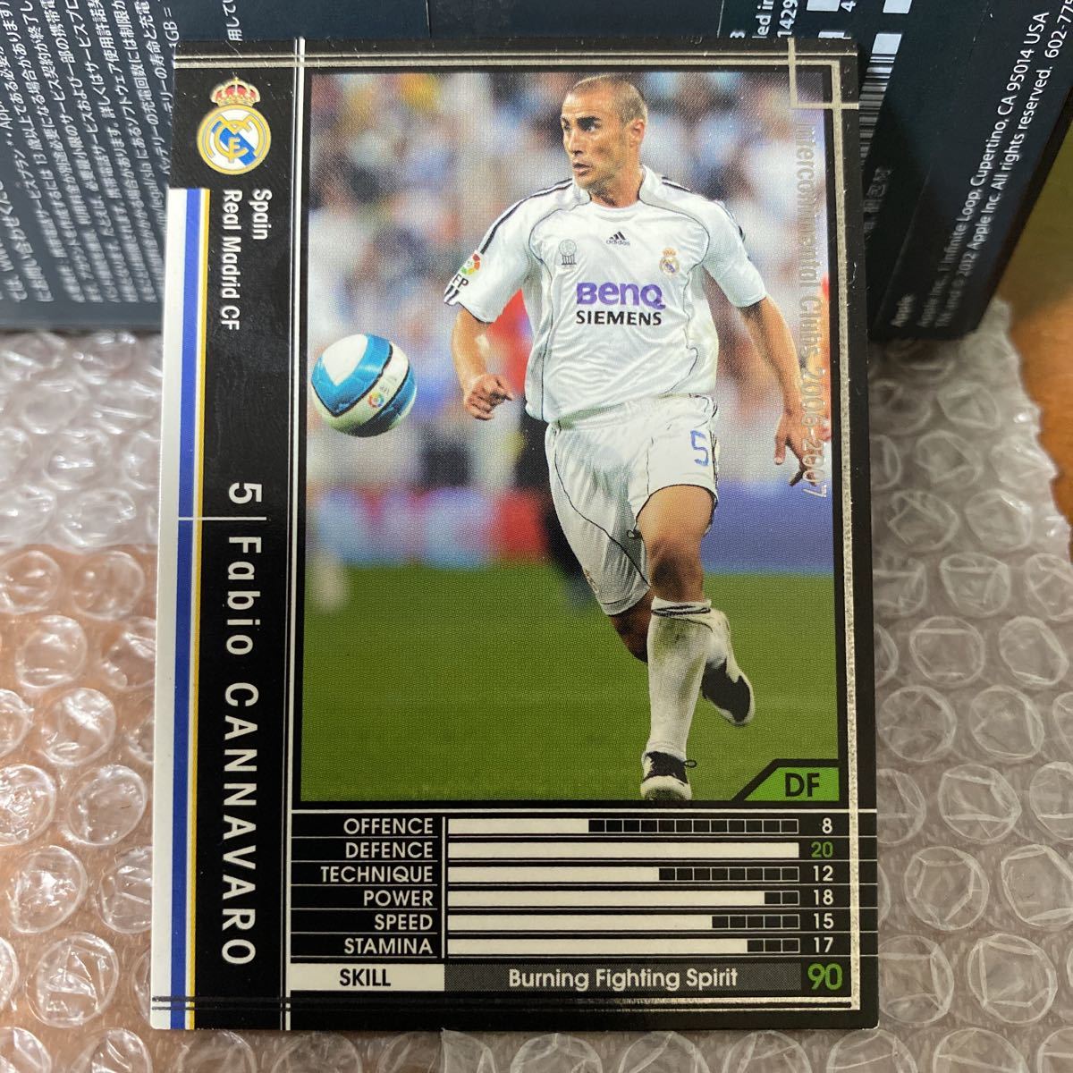 ◆WCCF 2006-2007 ファビオ・カンナバロ Fabio CANNAVARO Real Madrid 354◆_画像1
