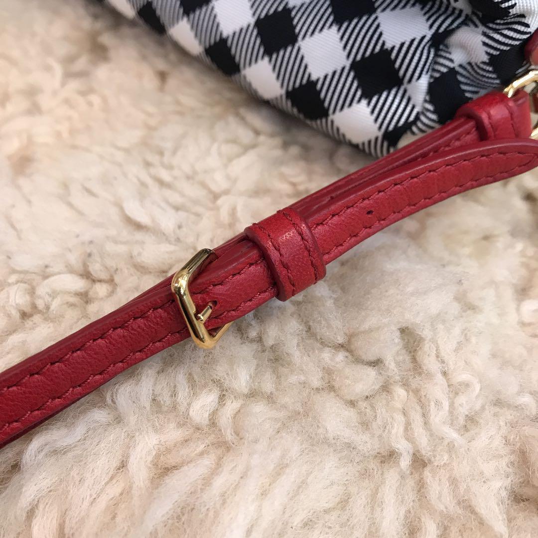 ☆未使用に近い☆ミュウミュウ ポーチ ギンガムチェック miumiu club