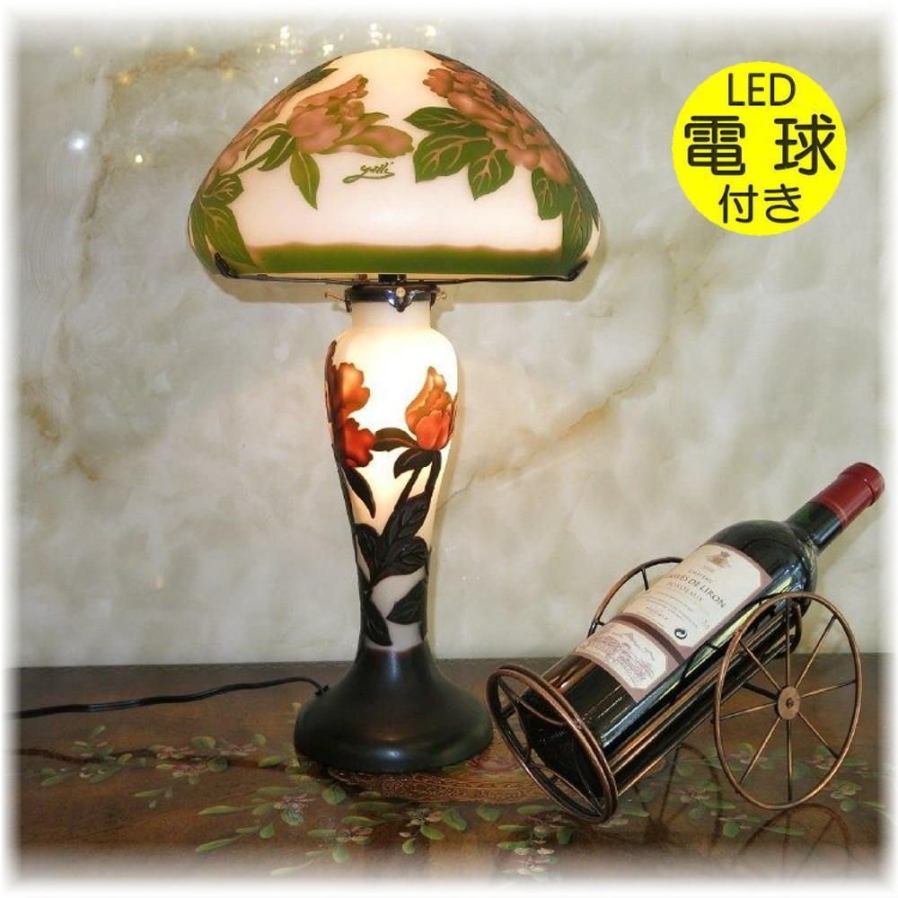 送料無料!】☆超激安即決!☆新品 豪華!LED付 ガレ風 ガラス工芸
