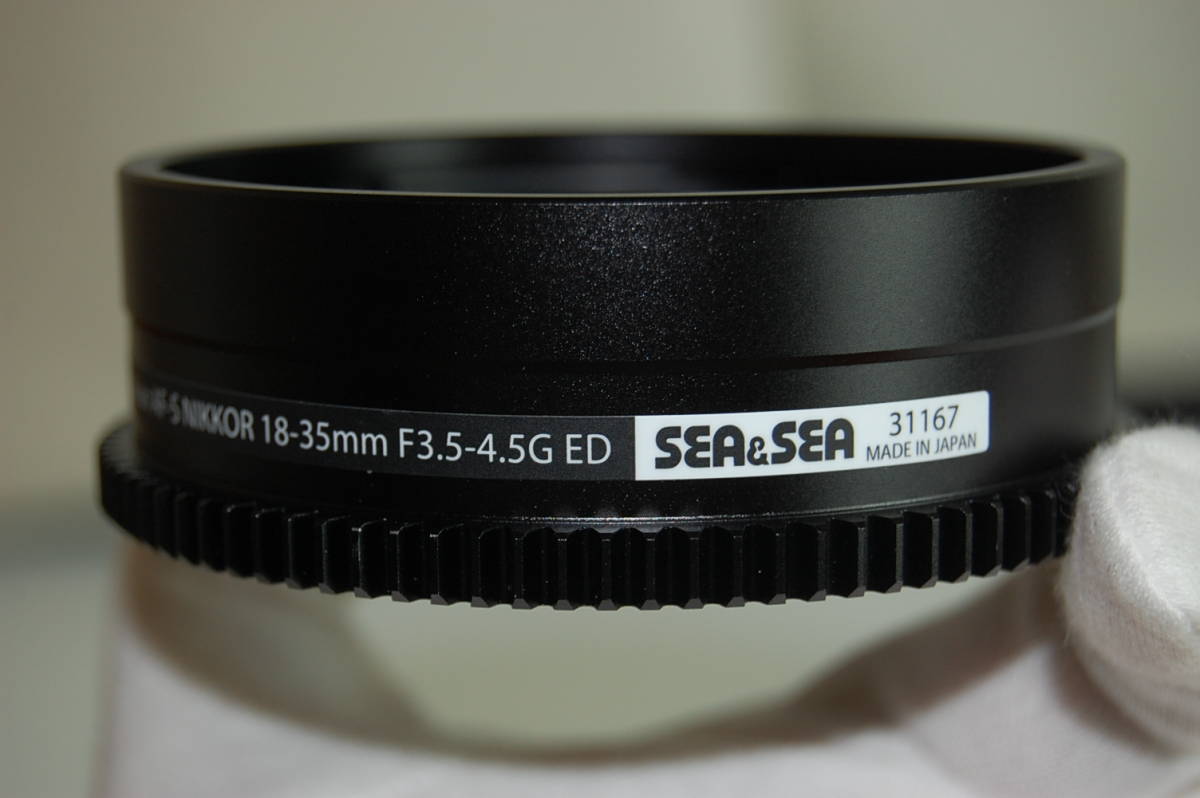 未使用保管品　SEA&SEA フォーカスギア ズームギア ２点セット　ニコン Nikon AF-S NIKKOR 18-35mm F3.5-4.5 G ED 用　31167 / 31160_画像3