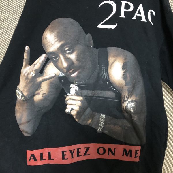 2PACスウェット　トゥパックアマル デカプリント　ヒップホップ　トレーナー23　古着　激レア　入手困難　裏起毛　デカロゴ　ビッグロゴ_画像2