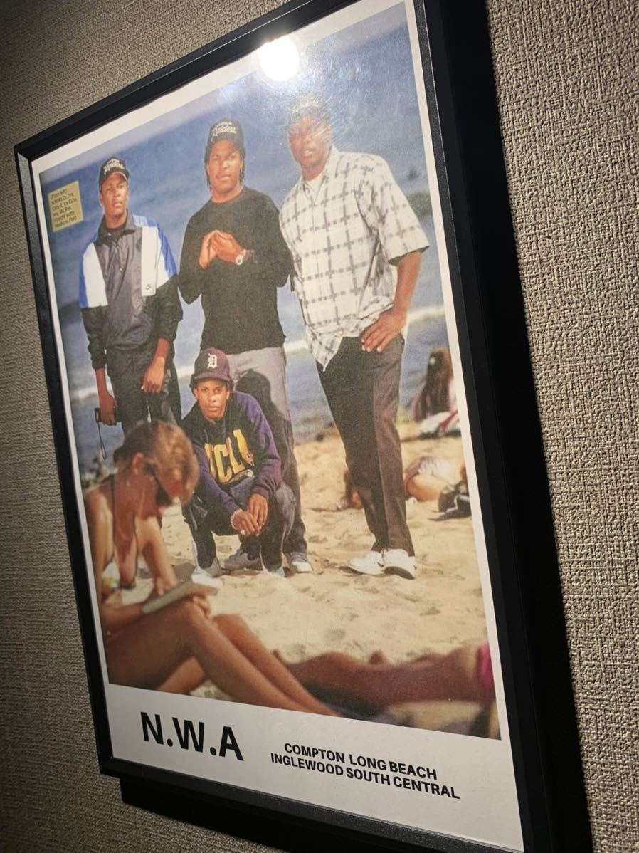 EAZY E NWA hip hop B5 ポスター 額付 gangsta ⑥ California_画像2