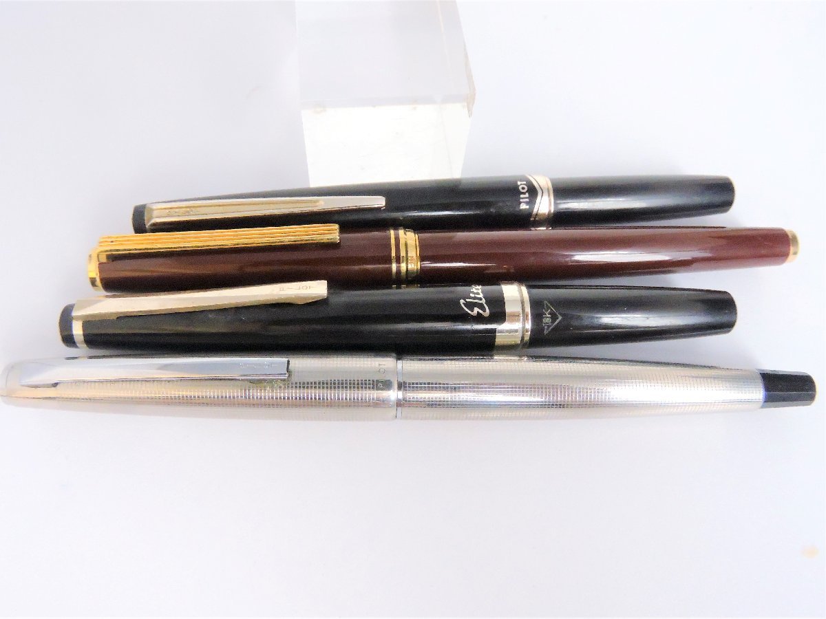 正規品 PILOT パイロット 万年筆 エリート ペン先18Kゴールド ブラック