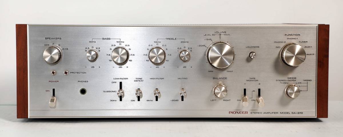 □ Pioneer パイオニア プリメインアンプ SA-810 通電確認済 Yahoo!オークション - PIONEER SA-810 プリメインアンプ ジャンク品