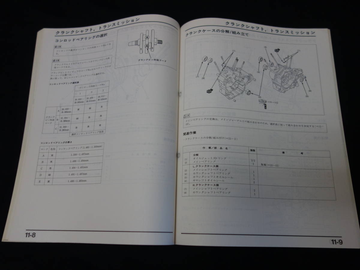 【￥900 即決】ホンダ トランザルプ 400V / XL400Vn / ND06型 純正 サービスマニュアル / 本編 / 1991年_画像9