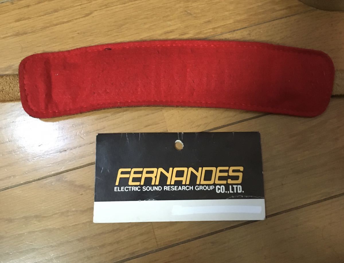 FERNANDES フェルナンデス ギターストラップ 革 レザービンテージ BOOWY HOTEI 布袋