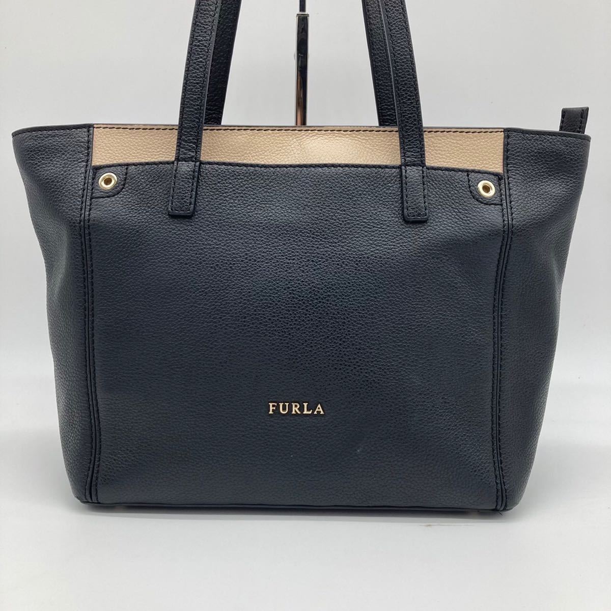1円【極美品】FURLA フルラ ビジネスバッグ ブリーフケース ハンド