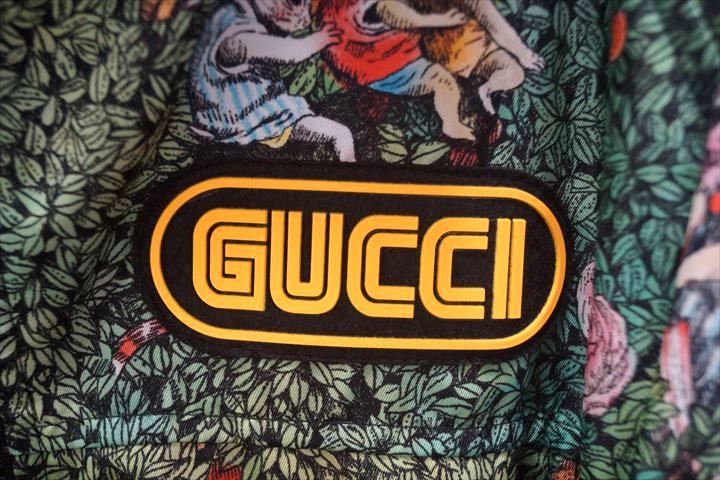 ◆ レア 美品 GUCCI / グッチ ヒグチユウコ 日本限定 2018年 ナイロンジャケット ブルゾン グリーン サイズ:44(S サイズ相当)132045