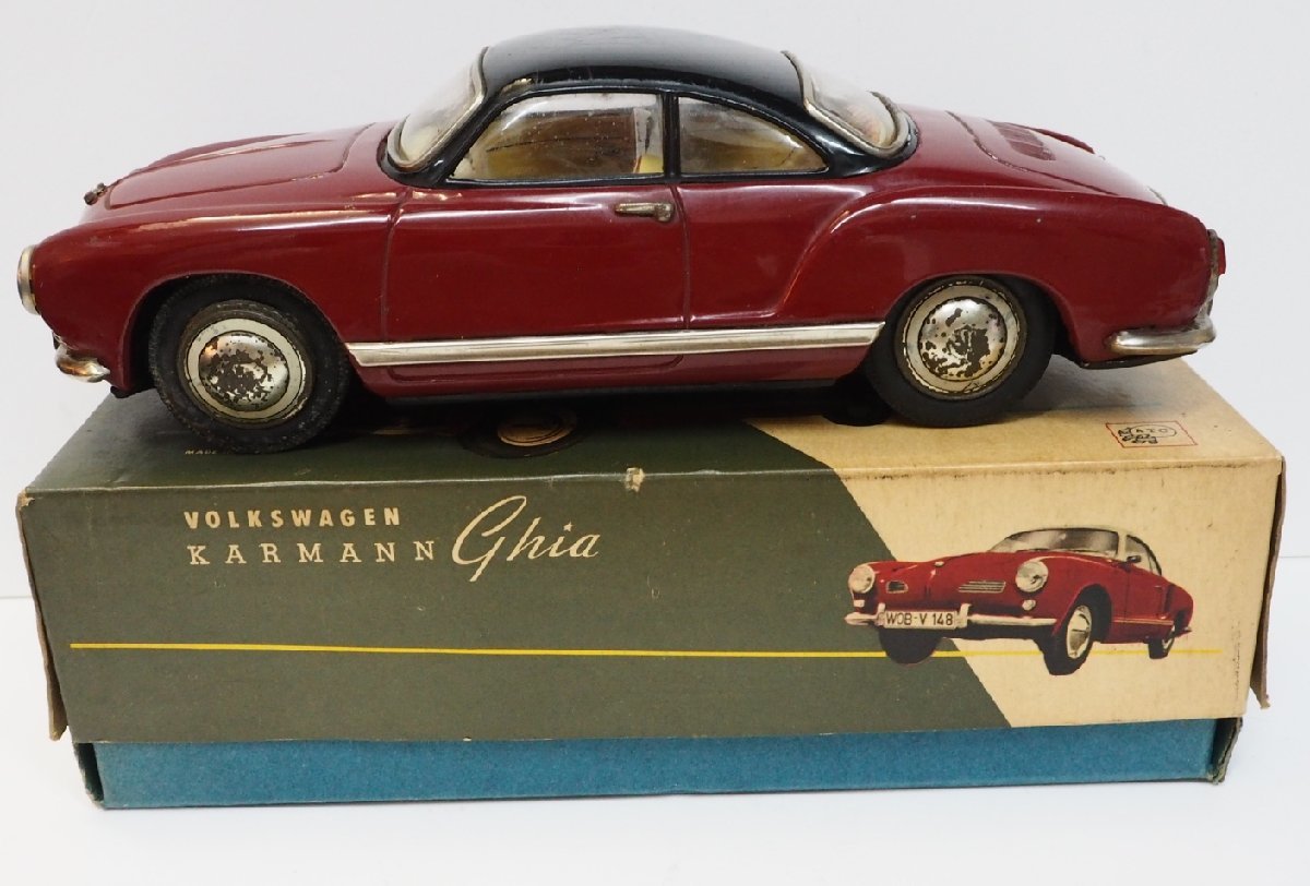旭玩具【VOLKSWAGEN KARMANN GHIAフォルクス ワーゲン カルマンギア 赤