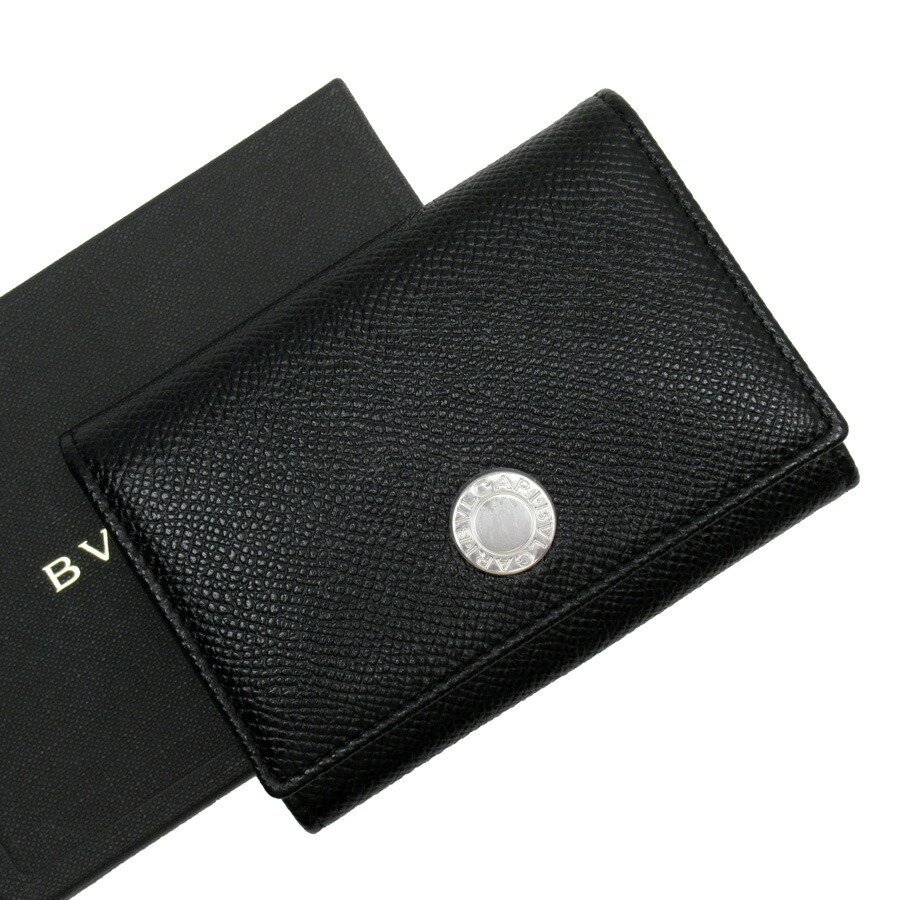 購入の正規品 ブルガリ名刺入れ(黒) inspektorat.madiunkota.go.id