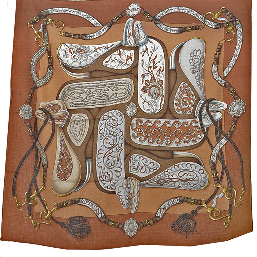 HERMES エルメス スカーフ Festival フェスティバル カシミア65%x