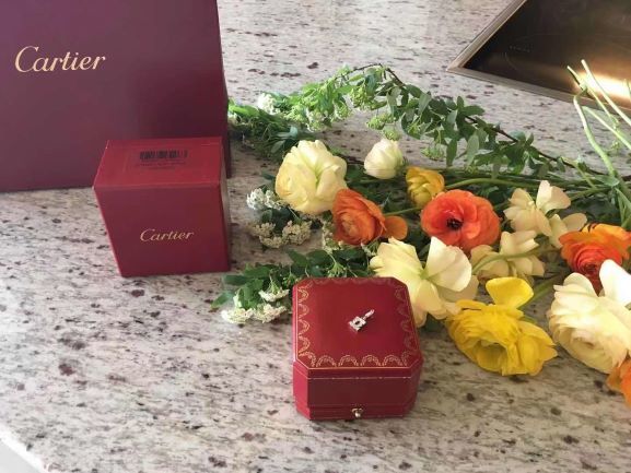 ☆正規品☆Cartier☆2Cベビーチャーム&リング#8.0☆750WG