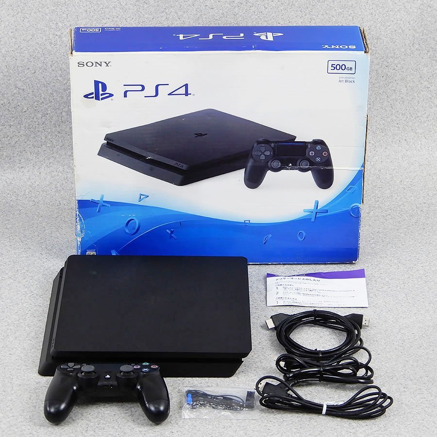 SONY ソニー PS4 PlayStation4 プレイステーション4 CUH-2000AB01 ジェットブラック 500GB コントローラー付き( CUH-ZCT2J)[Y1716]