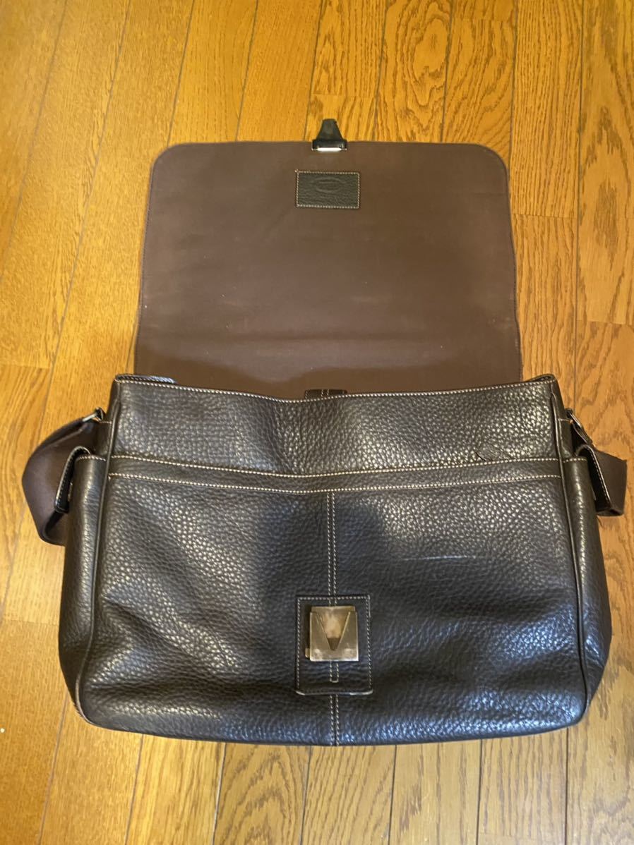 TODS 本革 ショルダーバッグ メンズ ハンドバッグ メンズ ビジネス