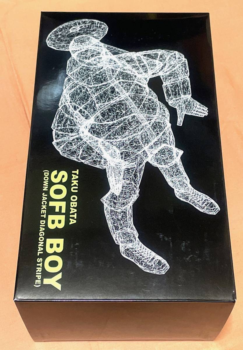 Unbox Industries × TAKU OBATA SOFB BOY RAW EDITION GLOW IN THE DARK ソフビ フィギュア 小畑多丘 アンボックス 蓄光 kaws 松山智一_画像1