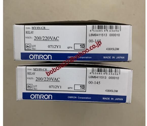 新品　10個セット OMRON/オムロン リレー　MY4N-CR AC200 (200V/220V)【６ヶ月保証】_画像1