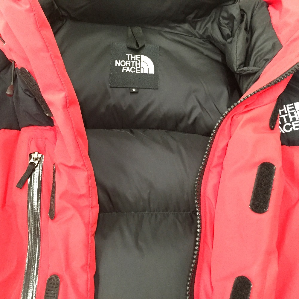 △△ THE NORTH FACE ザノースフェイス バルトロライトダウンジャケットSサイズ ND91641 レッド やや傷や汚れあり_画像6