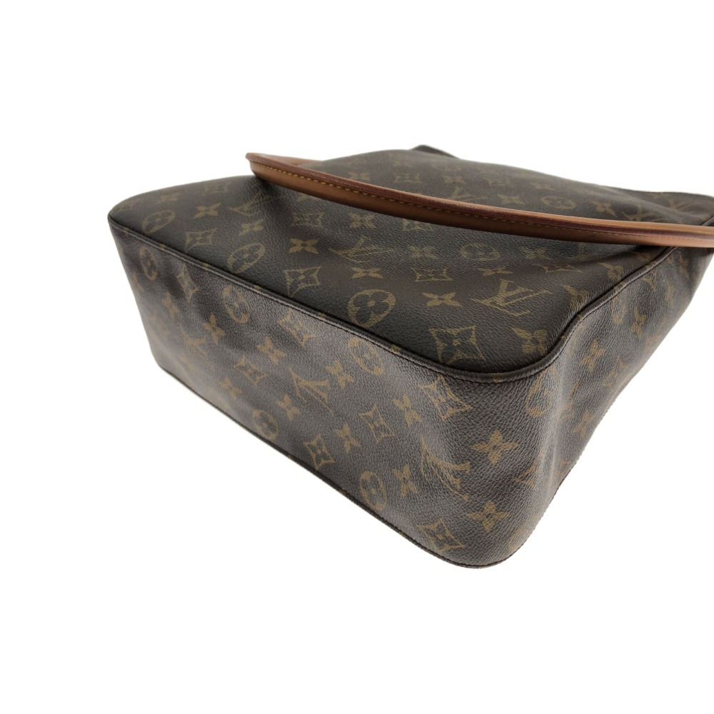 〇〇 LOUIS VUITTON ルイヴィトン モノグラム ルーピングGM ショルダーバッグ M51145 ブラウン やや傷や汚れあり_画像3