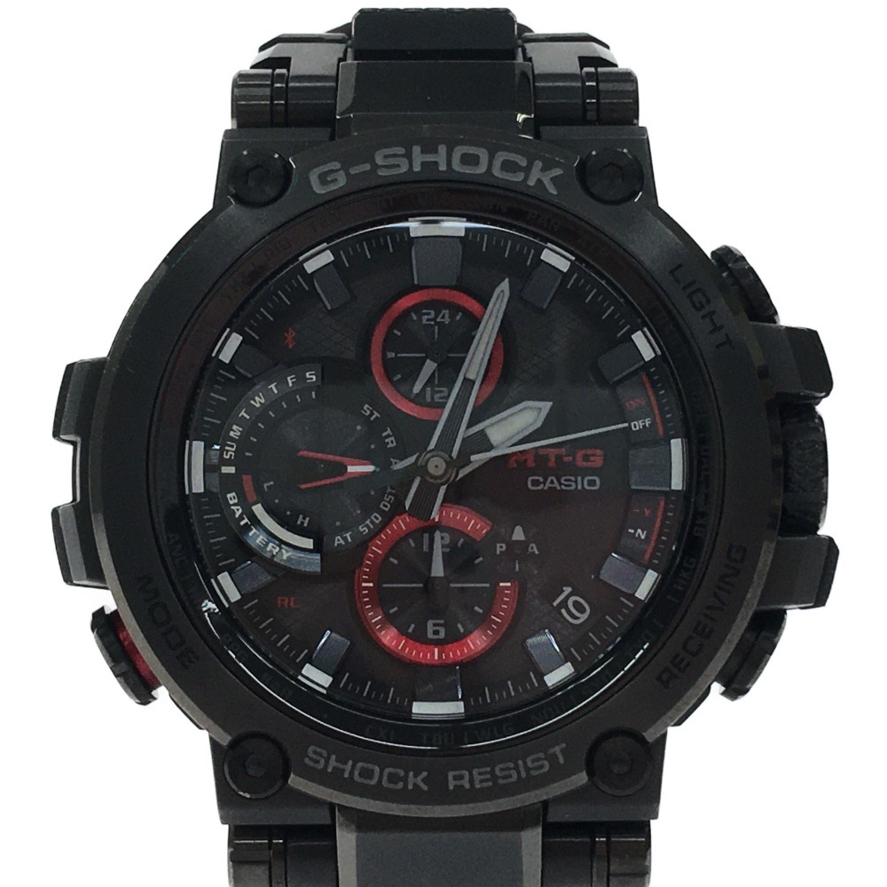 ▼▼ CASIO  casio    мужские наручные часы   G-SHOCK  солнечный  радиоволны   кварцевый  MTG-B10000-1AJF  черный   заметный  царапины  и  загрязнение  нет 