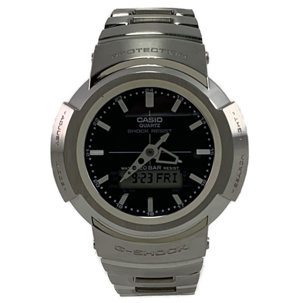 vv CASIO Casio G-SHOCKji- амортизаторы наручные часы full metal радиоволны солнечный мужской AWM-500D заметная царапина . загрязнения нет 