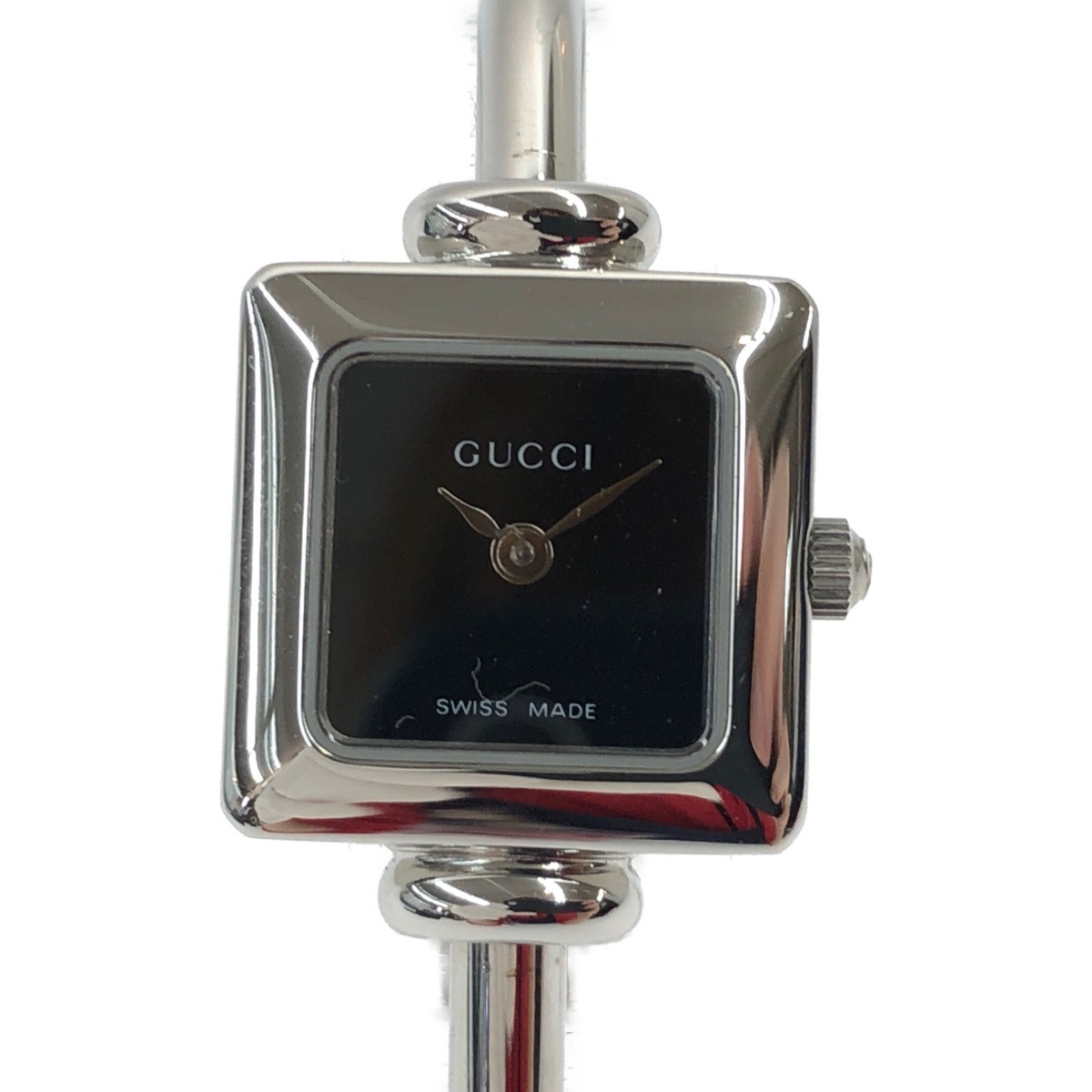 〇〇 GUCCI グッチ レディース腕時計 バングルウォッチ 1900L ブラック