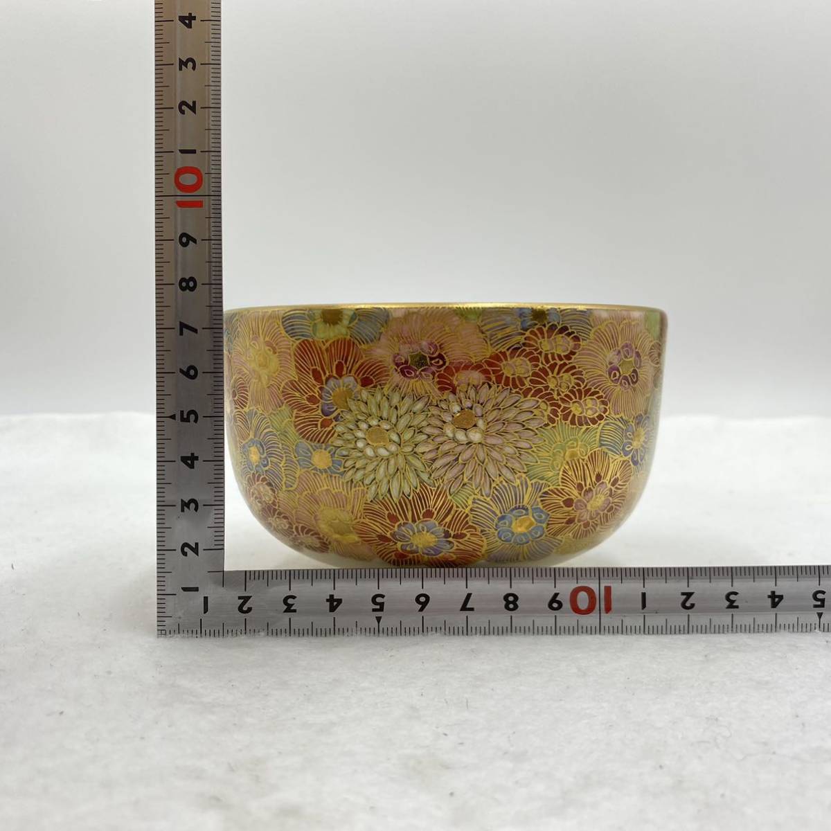 薩摩焼 茶碗 百花図 色絵 金彩 茶器 茶道具 在名 木箱|Yahoo 薩摩焼 茶碗 百花図 色絵 金彩 茶器 茶道具 在名 木箱|Yahoo
