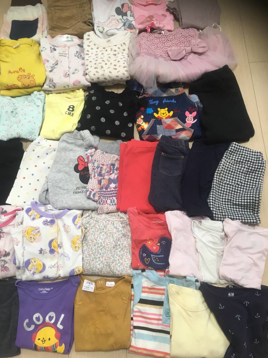 送料無料（沖縄は1000円) 子供服まとめ売り90〜95センチ 女の子 18点