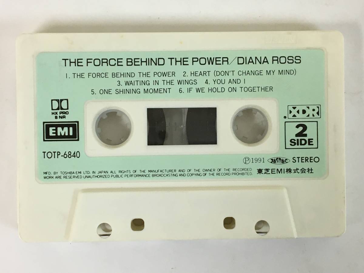 ■□J932 DIANA ROSS ダイアナ・ロス THE FORCE BEHIND THE POWER 永遠のイフ・ウィ・ホールド・オン・トゥゲザー カセットテープ□■の画像7