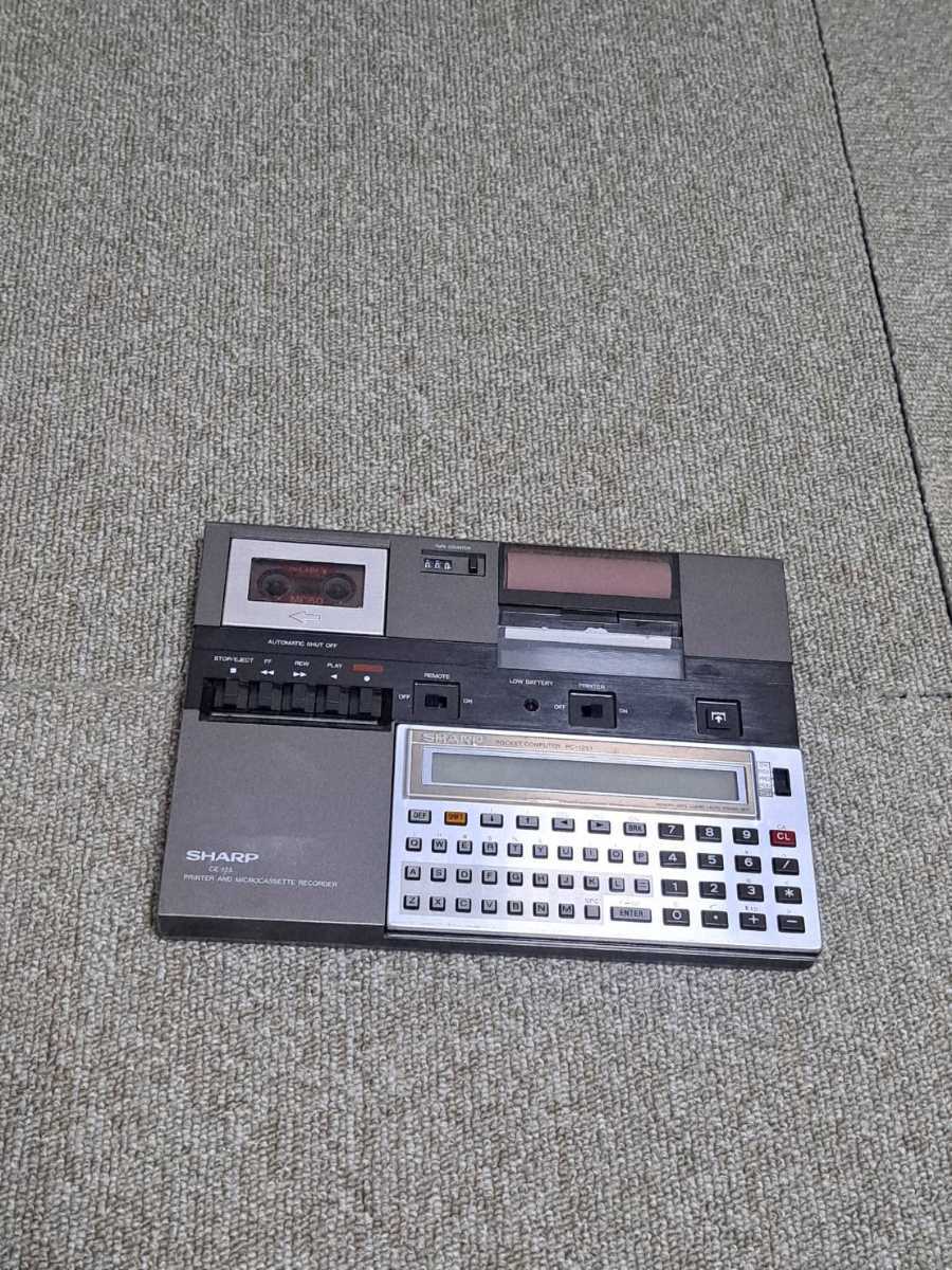 [ Showa Retro! Junk ] SHARP sharp pocket computer - micro cassette recorder #CE125 [ control number 220921]