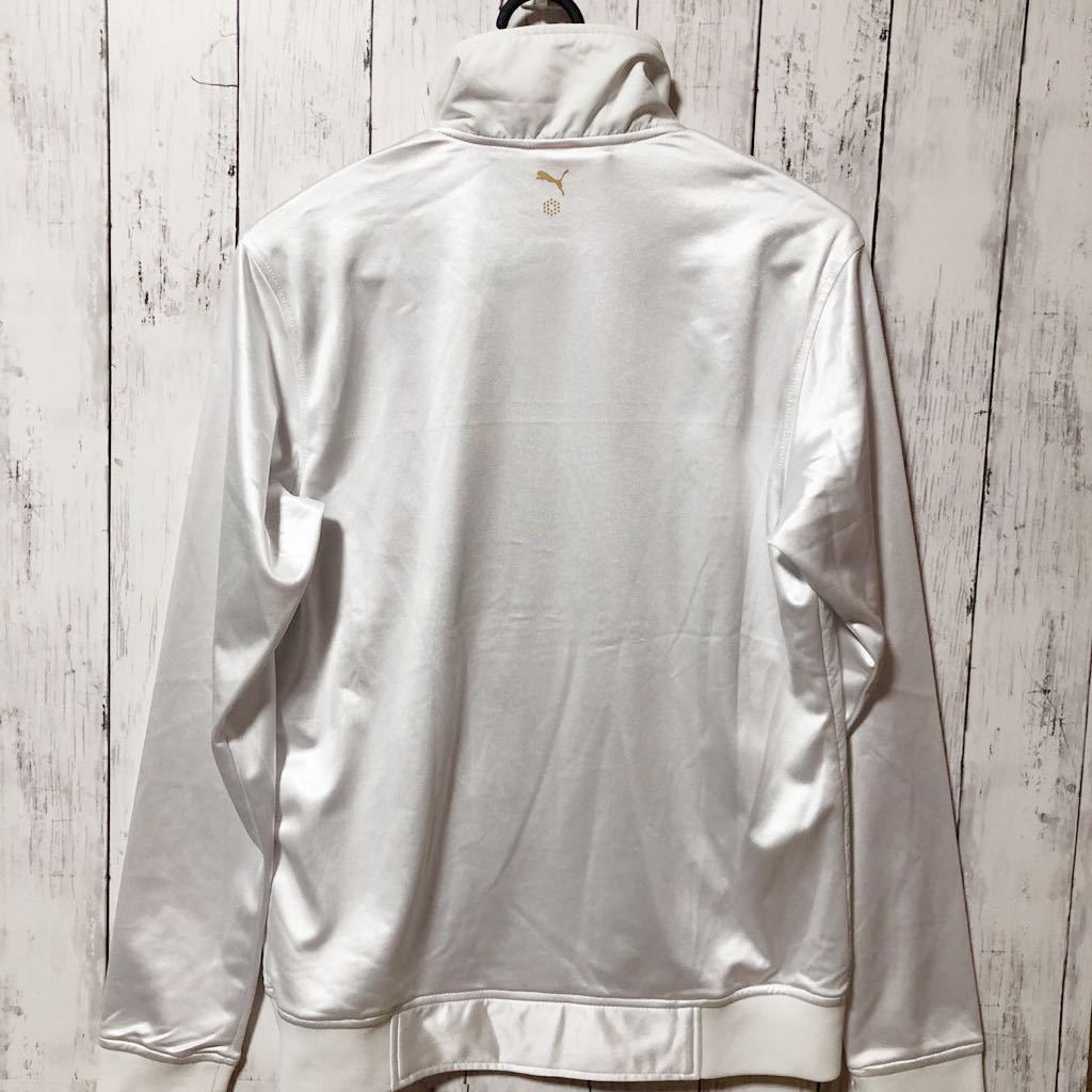 [PUMA GOLF] Puma Golf jacket long sleeve men's M white lustre free shipping!