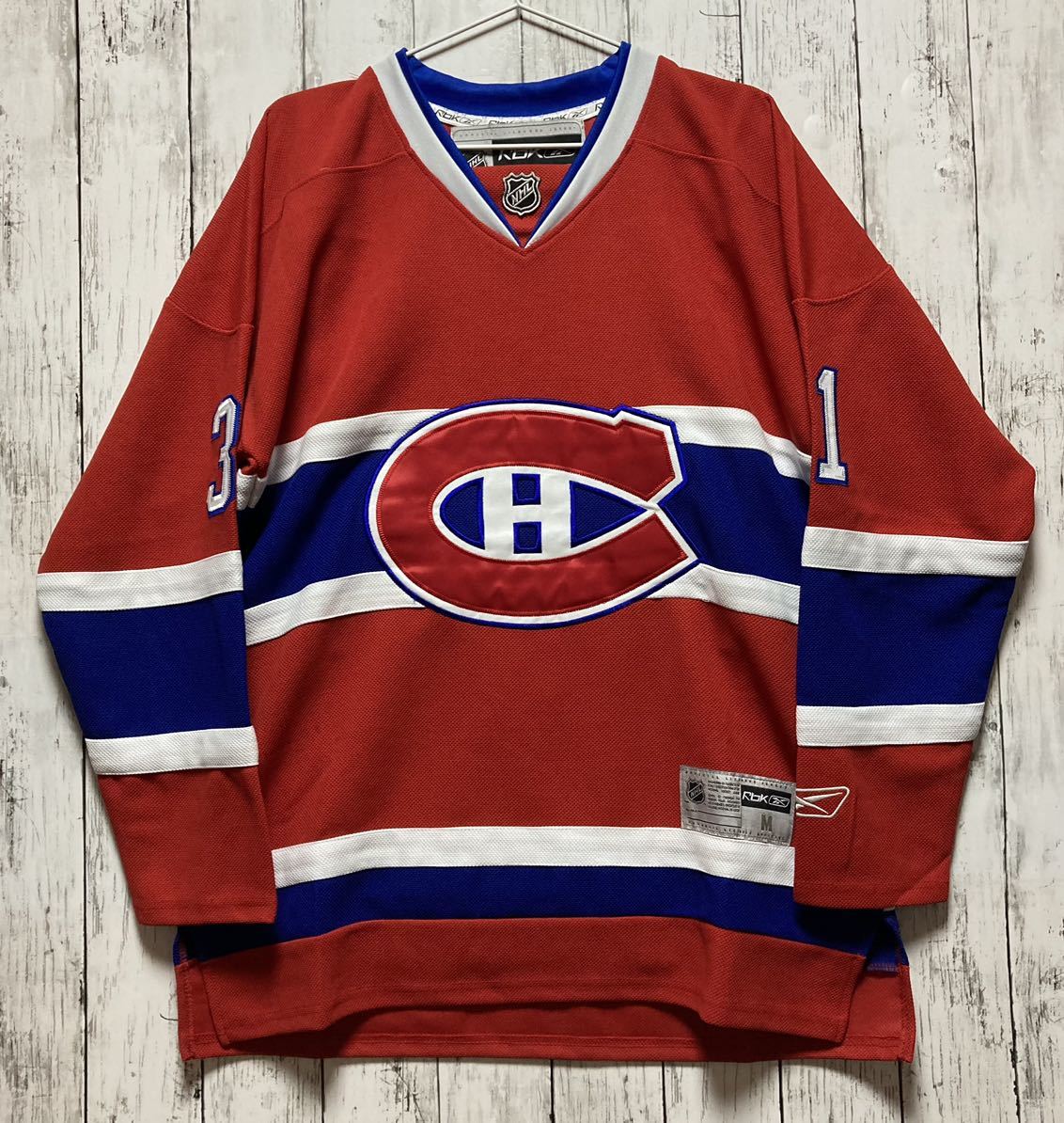 【Reebok】リーボック アイスホッケー NHL ジャージ ユニフォーム Mサイズ Montreal Canadiens カナディアンズ #31 PRICE プライス 美品の画像1