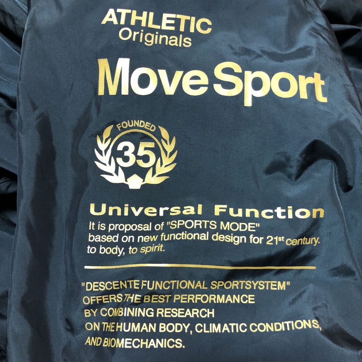 【Move Sport】ムーブデサント 裏地付きジャケット パンツ 上下セット メンズ M ブラック 送料無料！_ジャケットの袖