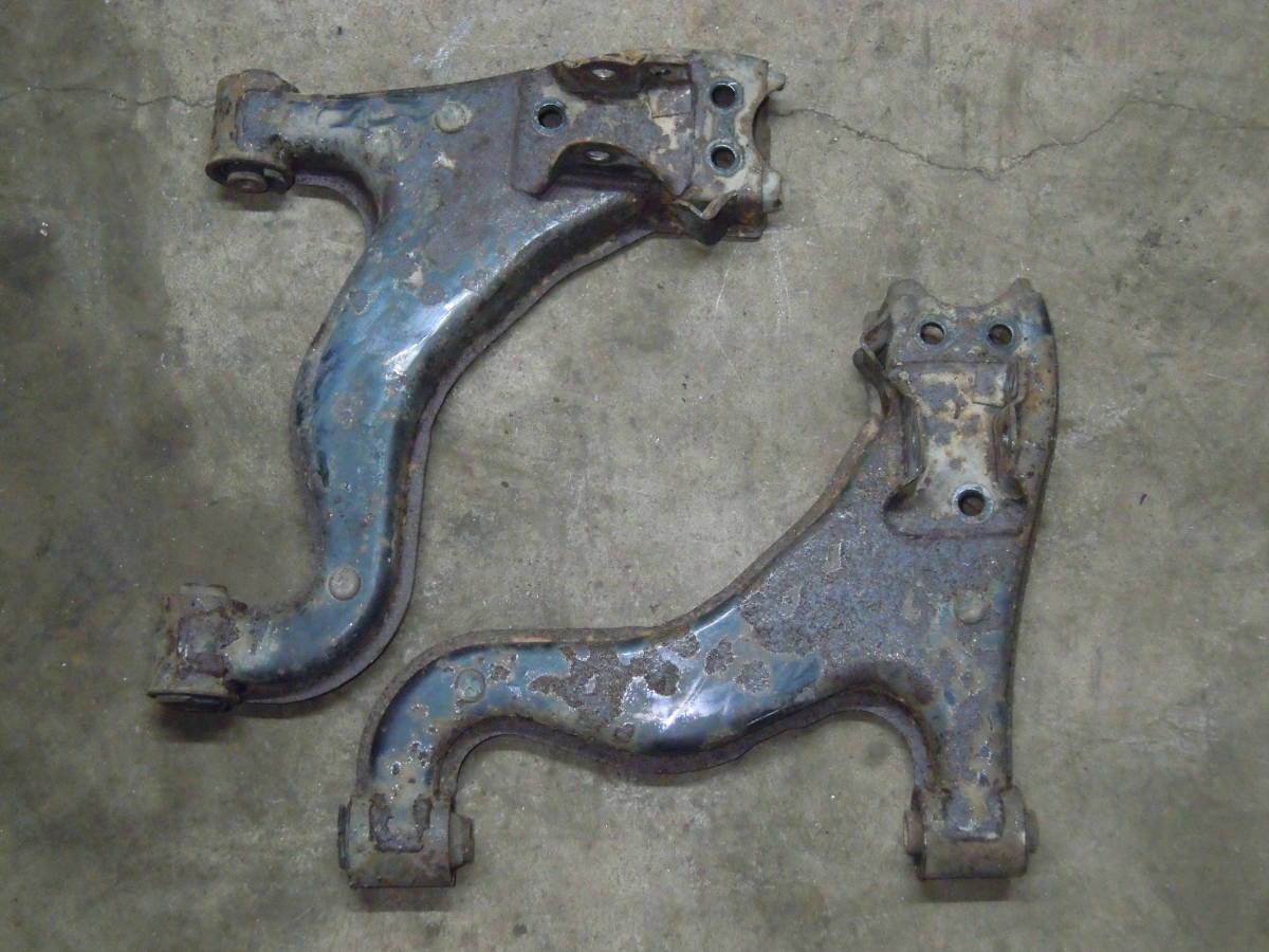  Toyota Supra 70 A70 GA70 previous term 1G 5MT original front lower arm lower arm left right set used inspection ) MA70 JZA70 etc. ( repair base and so on )