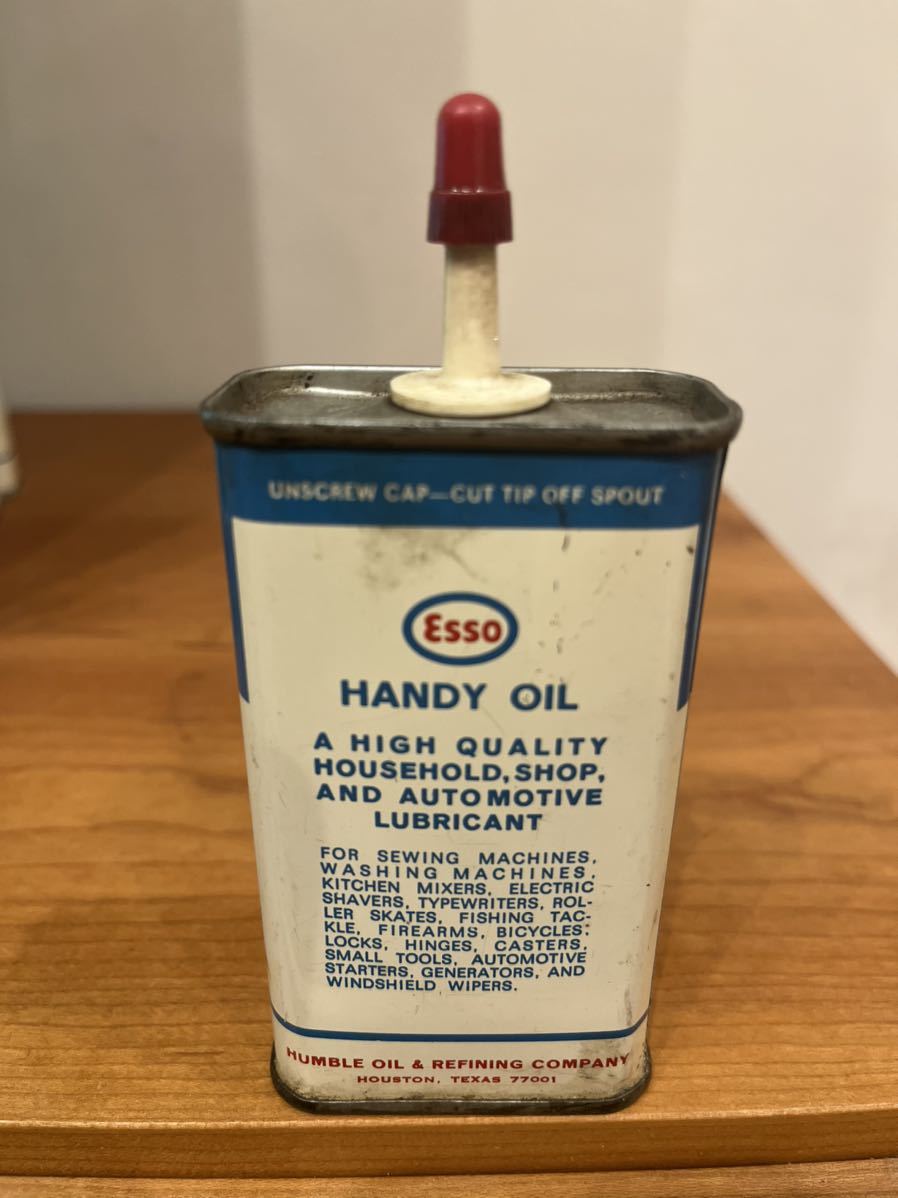 ビンテージ ハンディオイル缶 esso エッソ oildrop ガレージ ビンテージ ハンディオイル缶 esso エッソ oildrop ガレージ