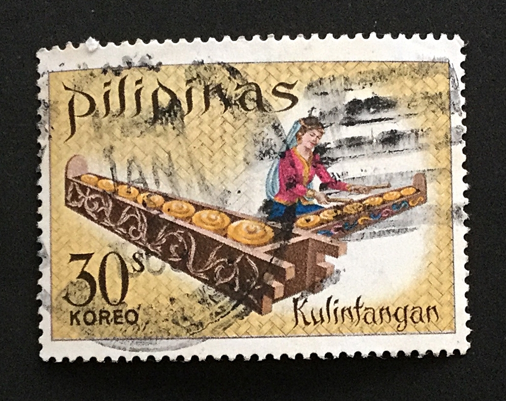 フィリピンの切手 ：楽器奏者　Kulintangan_画像1