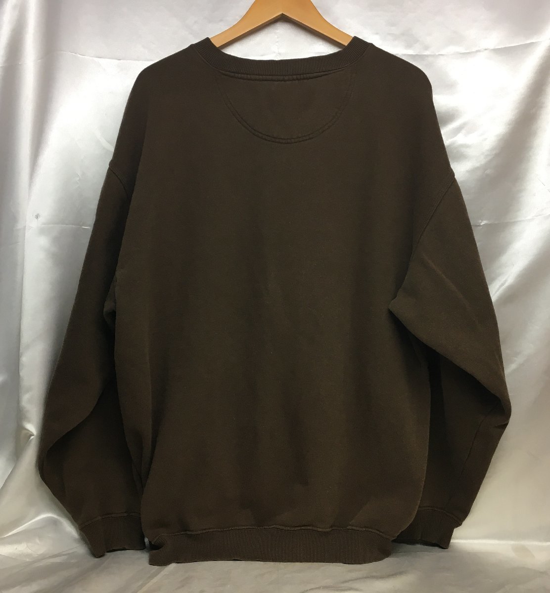 Fundy Resort college sweater カレッジプリントスウェット プルオーバー トレーナー オーバーサイズ サイズXL ブラウン_画像2