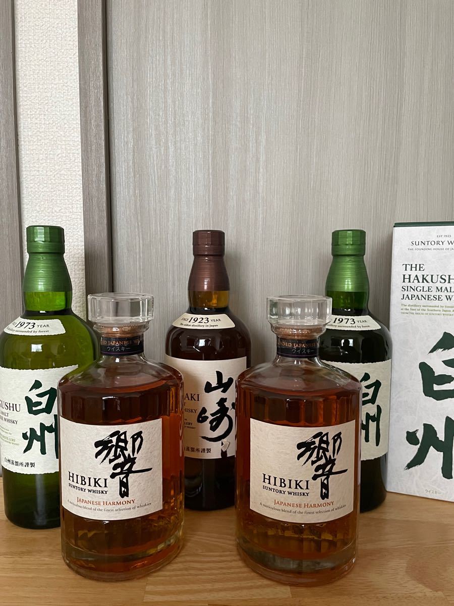山崎1本、響2本、白州2本(1つ箱あり) 5本セット