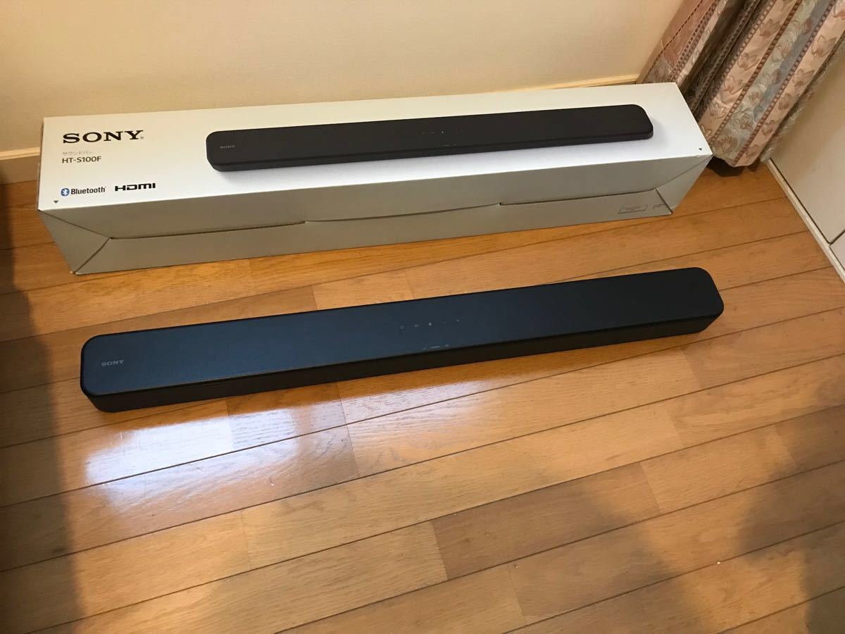 ソニー サウンドバー / HT-S100F 100Wハイパワー フロントサラウンド HDMI Bluetooth 対応