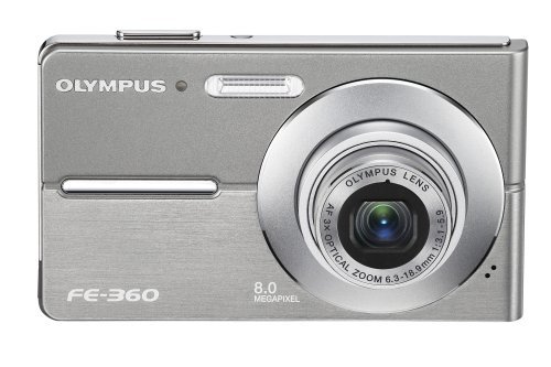  海外ブランド  Olympus FE360 8MP Digital Camera with 3x Optical Dual Zoom (Silve その他