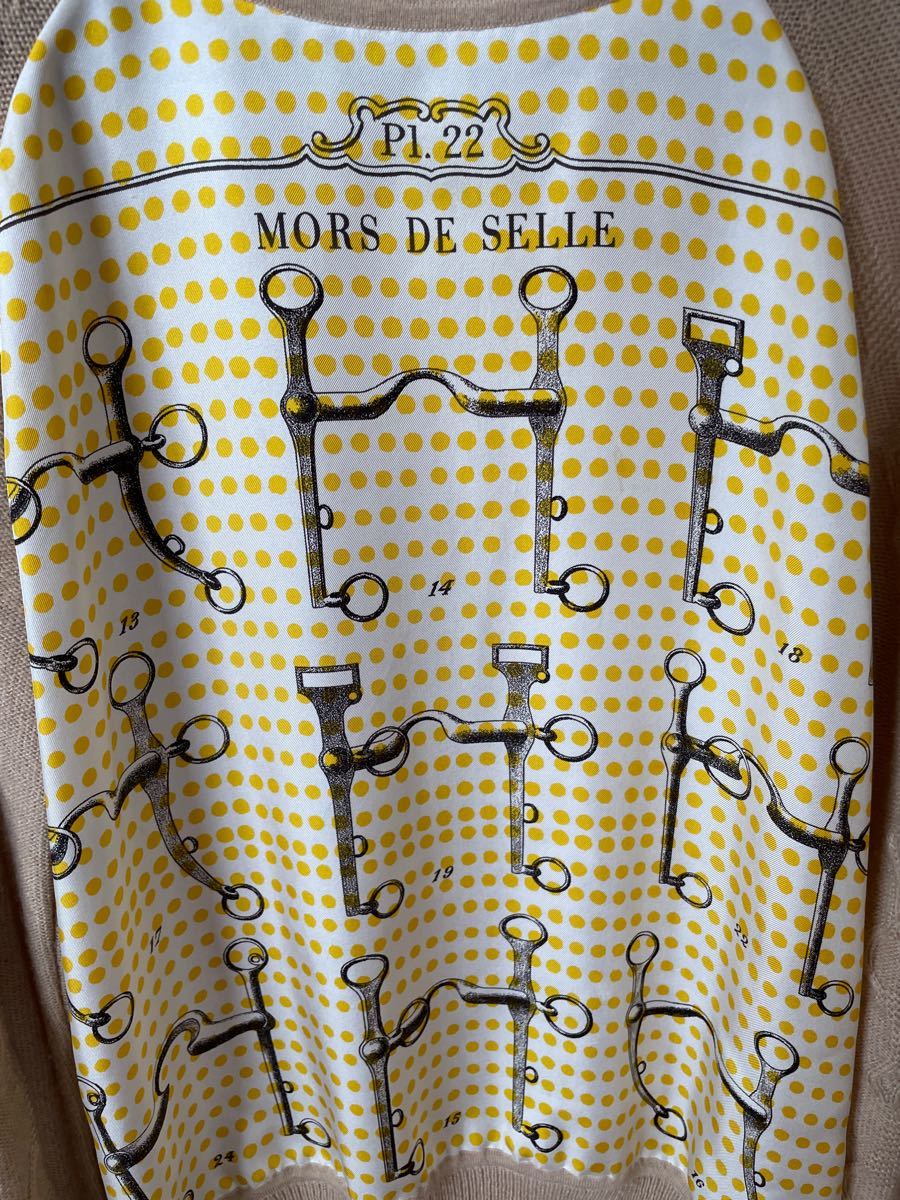 エルメス シルクx キャメル ニット 38サイズ MORS DE SELLE metamind