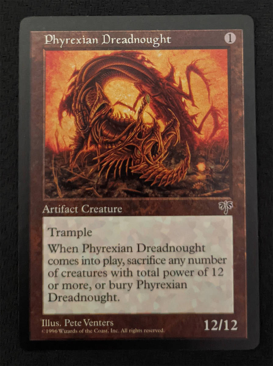 MTG MIR 英語版 ファイレクシアン・ドレッドノート/Phyrexian Dreadnought_画像1