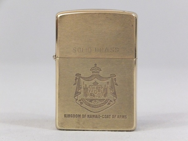 超美品 Zippo ジッポーライター SOLID BRASS ソリッドブラス オイル