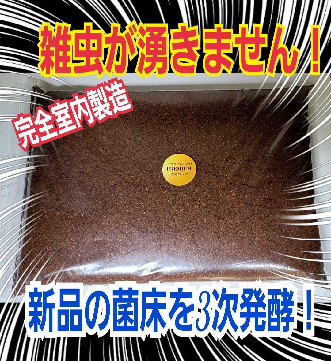 雑虫が湧いて困ってる方にお薦め！進化した！プレミアムクワガタマット☆完全室内製造！新品の菌床をじっくり3次発酵！ミヤマ・ノコギリに