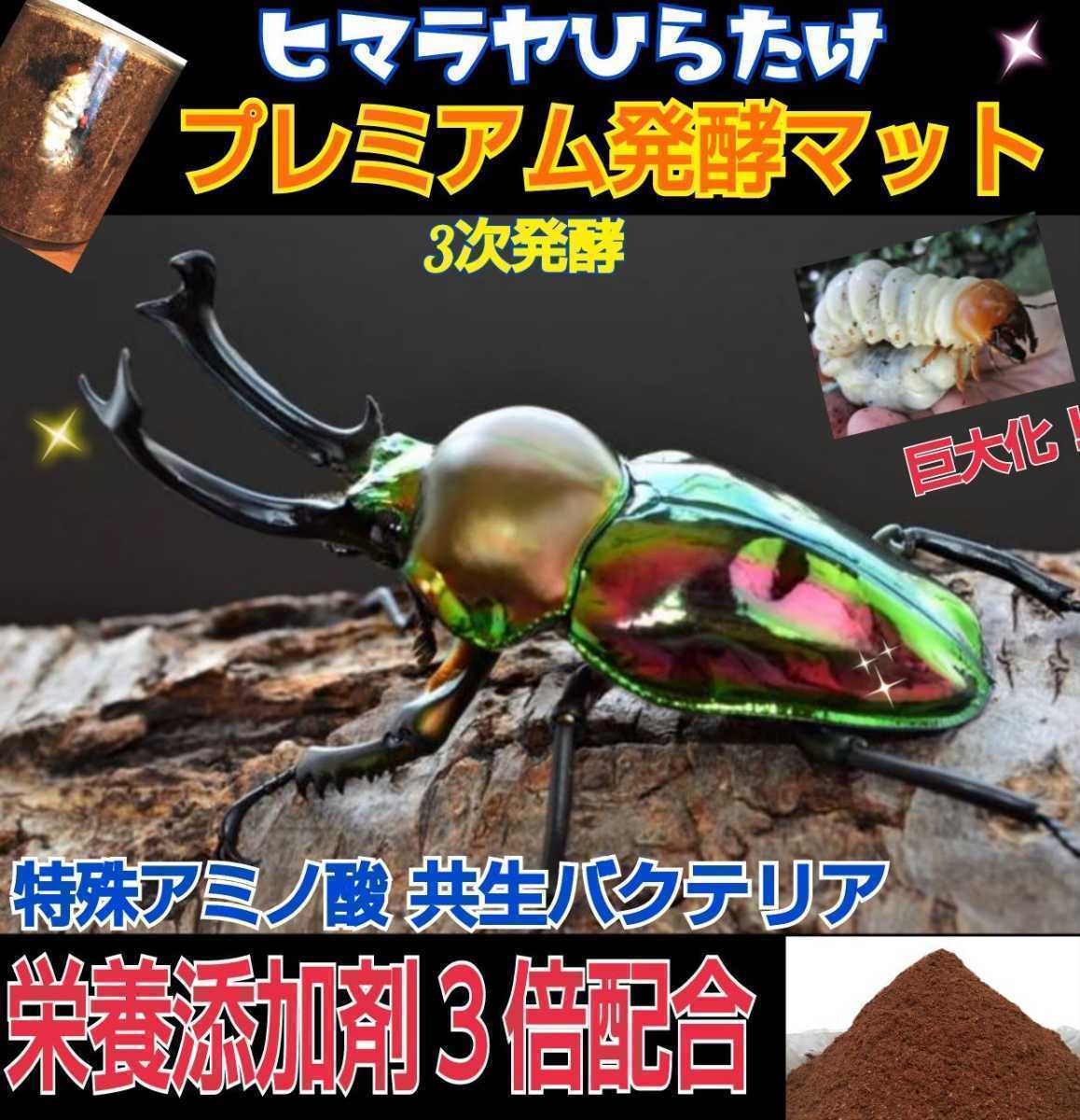 ノコギリクワガタ系に抜群！進化した！プレミアム3次発酵マット☆共生バクテリア3倍配合！アンタエウス・ヒラタ・ミヤマ・ニジイロにも！