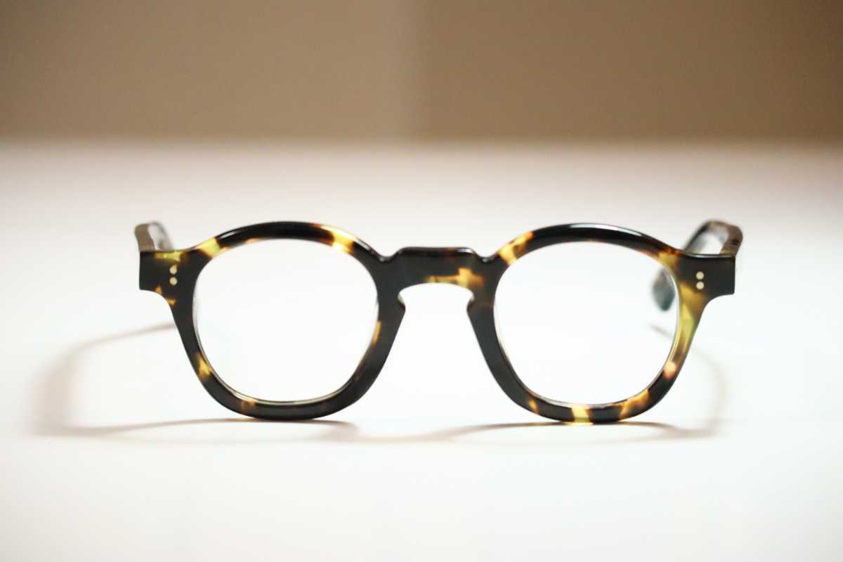 LESCA LIMITED MODEL UPCYCLING ACETATE MOSE col.9 YELLOW TORTOISE