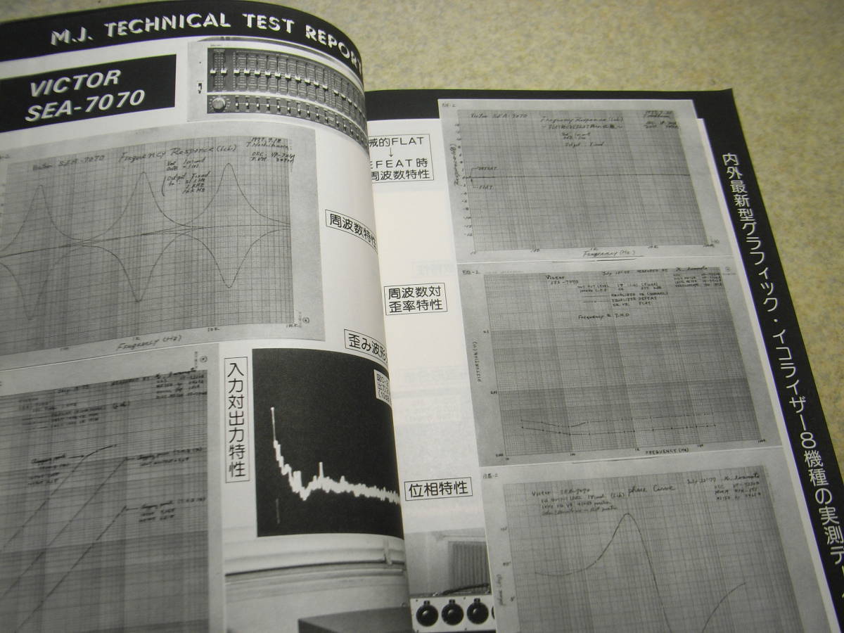  wireless . experiment 1977 year 9 month number graphic equalizer special collection / Technics SH-9010E/ Victor SEA-7070/ Onkyo E-30/ Lux 5G12/ Dyna koSE10