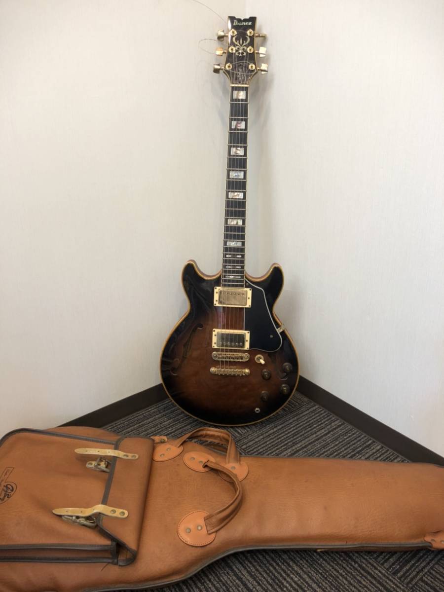 【1円スタート/希少！】IBANEZ アイバニーズ AM-205 ARTIST SEMI ACOUSTIC SERIES セミアコ ケース付き ヴィンテージ ビンテージ