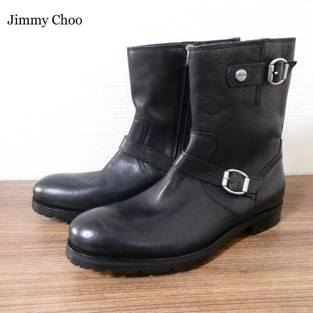 良品 Jimmy Choo ジミーチュウ レザー ベルト エンジニアブーツ