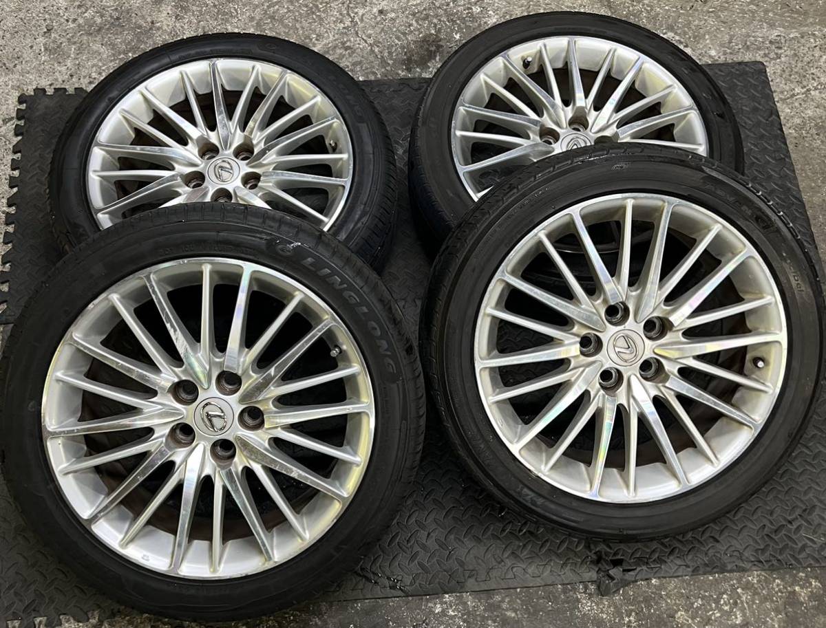 レクサス LS バージョンSZ 純正ホイール 4本 SET LS460 8J 120 245/45R19 horizonte.ce.gov.br