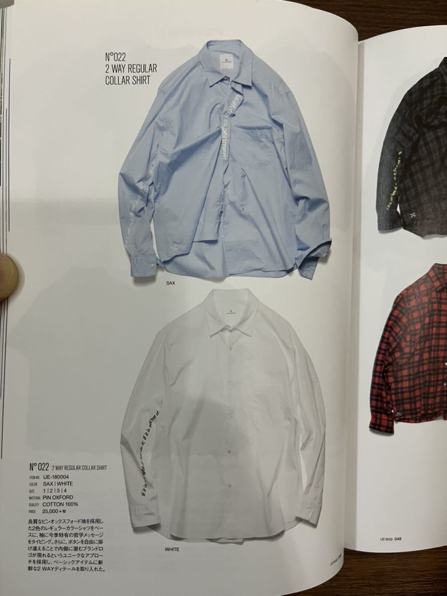 定価27500円 uniform experiment 2 WAY REGULAR COLLAR SHIRT 長袖 